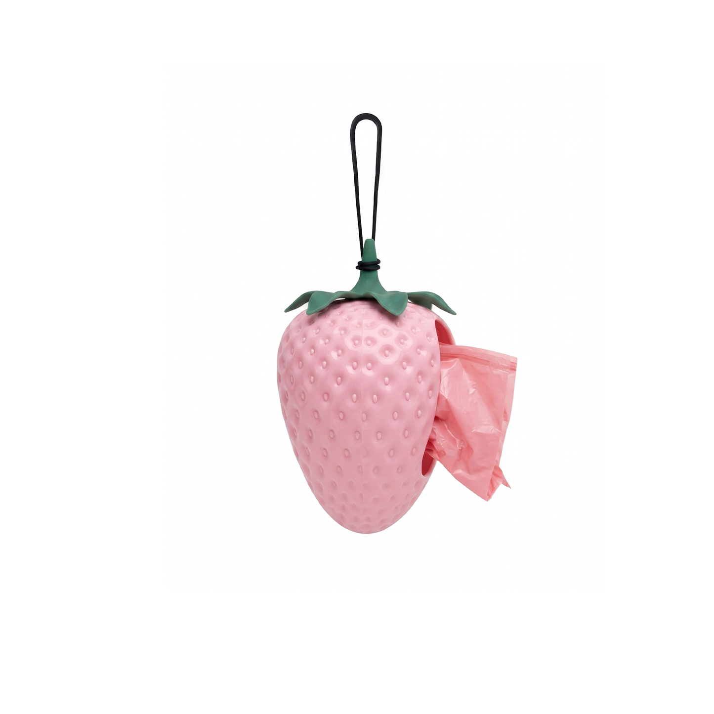 The Strawberry Poop Bag Holder - pink