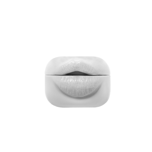 Lip Shaped Airpods Case - Grey