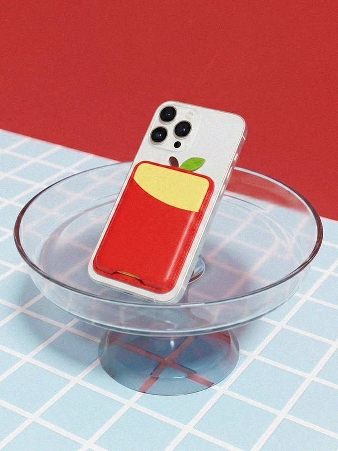Magnetic Card Holder - Little Apple