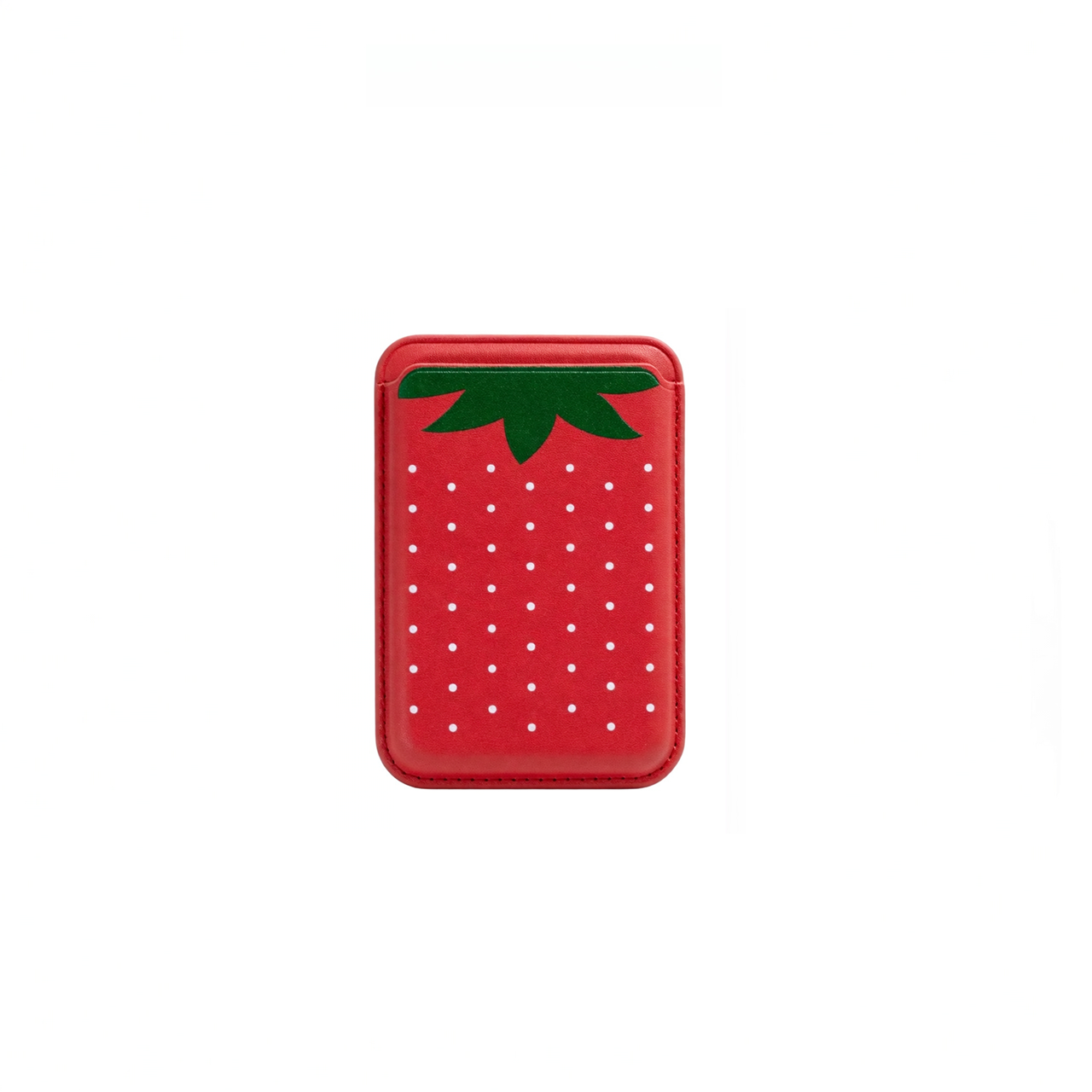 Magnetic Card Holder - Strawberry