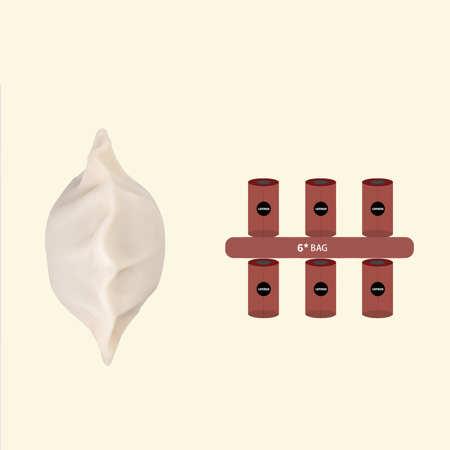 Dumplings Poop Bag Holder