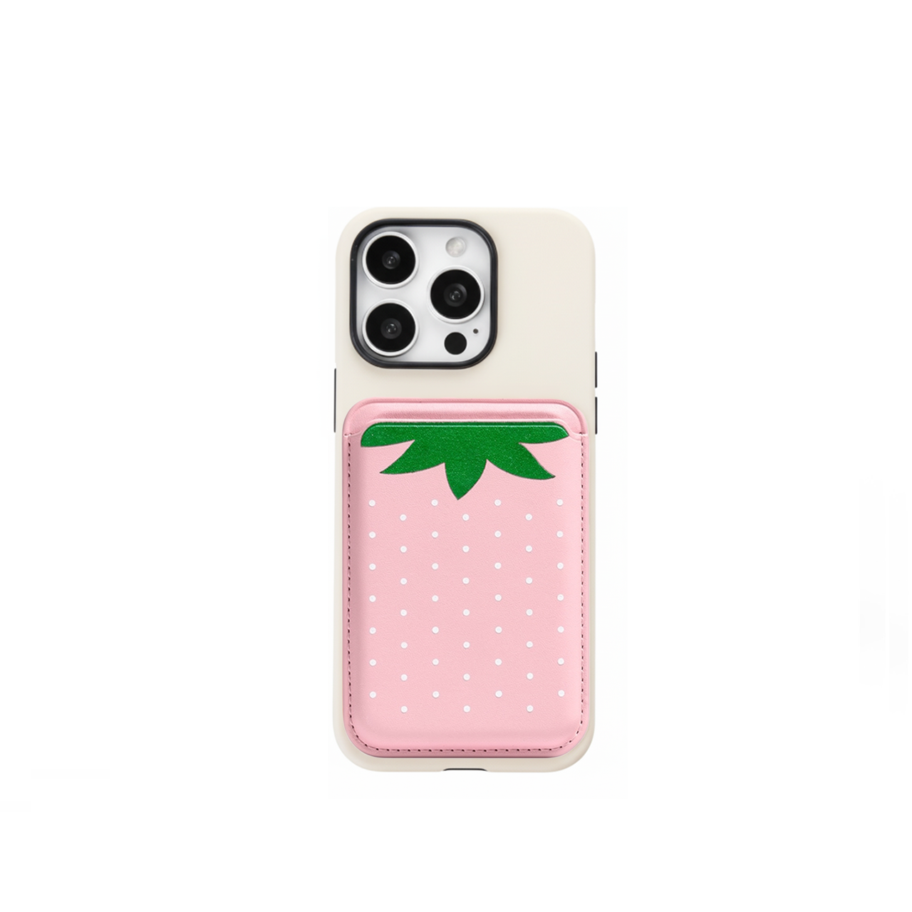 Magnetic Card Holder - Strawberry