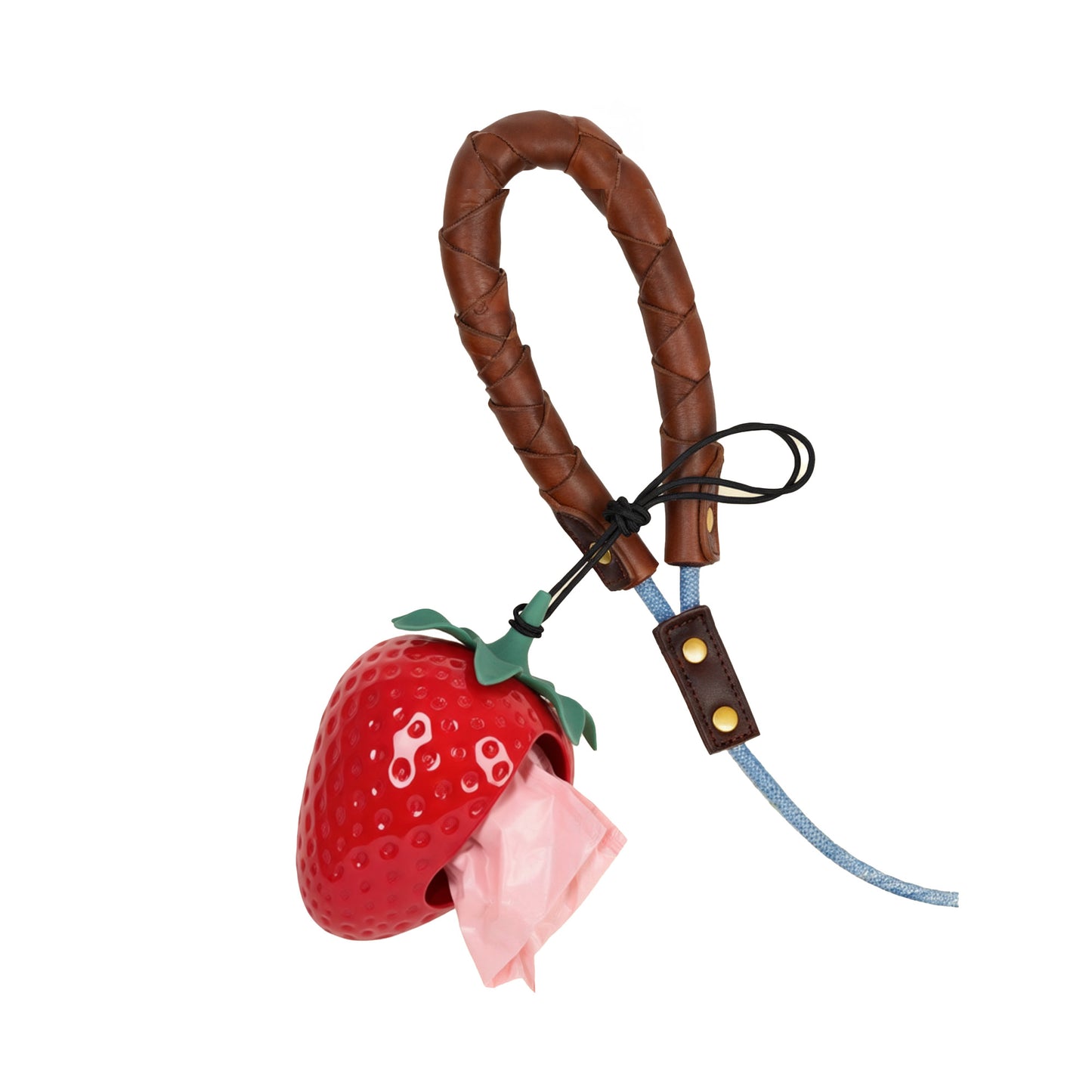 The Strawberry Poop Bag Holder - pink