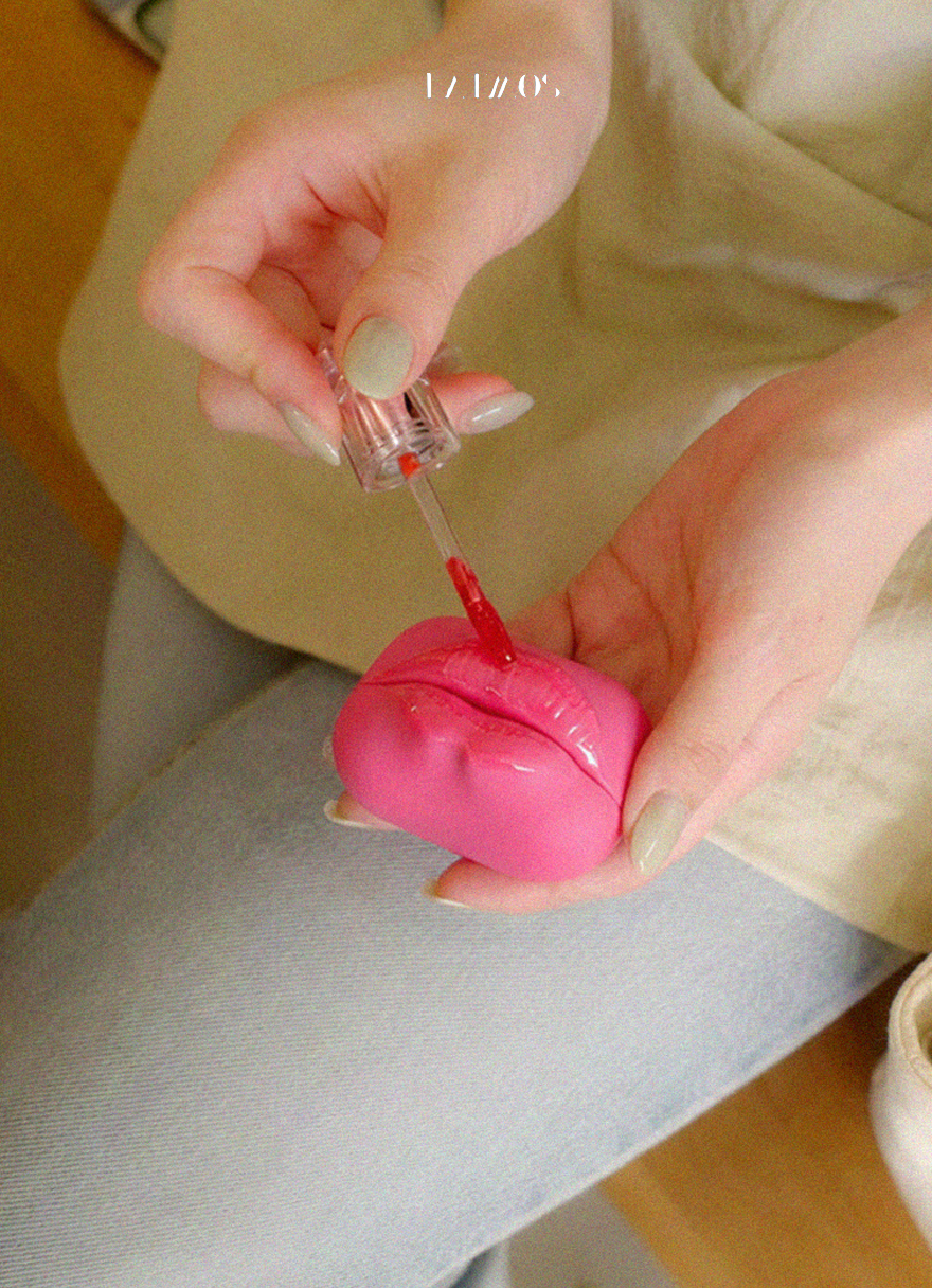 Lip Shaped Airpods Case - Pink