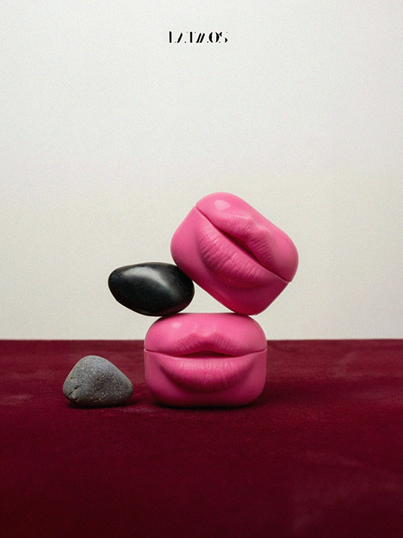 Lip Shaped Airpods Case - Pink