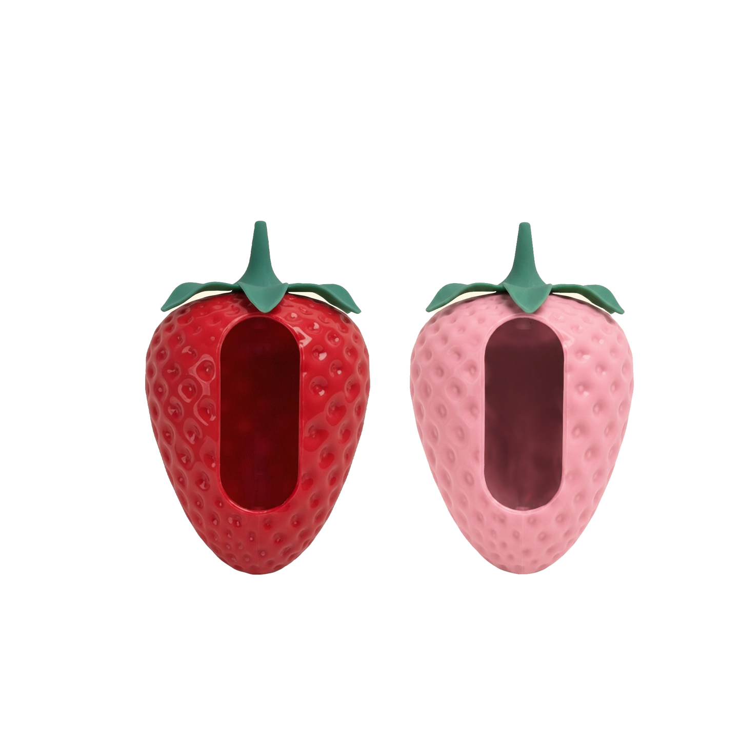 The Strawberry Poop Bag Holder - pink
